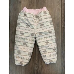 The North Face Reversible Snow Pants Perrito Baby Size 12-18 Months Pink Nordic